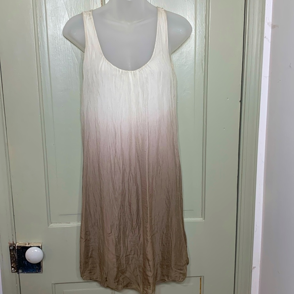 Silk sheath tank dress